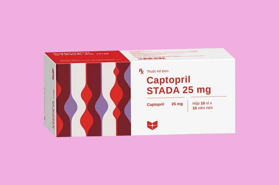 Hình ảnh hộp thuốc Captopril Stada mẫu mới